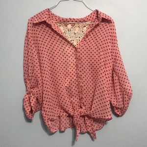 Pink blouse